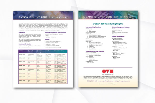 Brochure design - GVN Technologies, Inc.