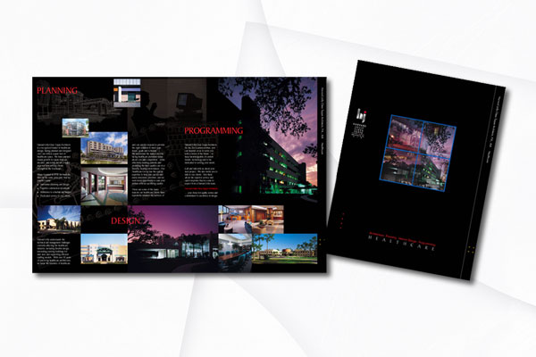 Corporate Identity - Harvard Jolly Clees Toppe Architects, brochure for HJCT healthcare design capabilities
