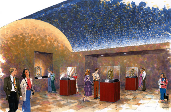 Rendering - Florida International Museum, Splendors of Ancient Egypt Exhibit rendering