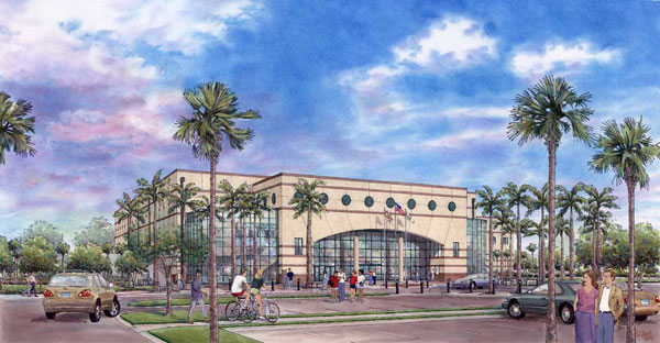 Rendering - Florida Gulf Goast University, Alico Arena and Teaching Gymnasium