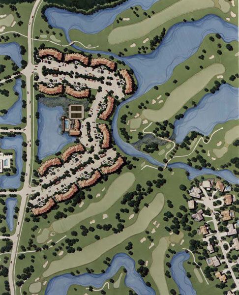 Rendering - Audubon Villas, site plan