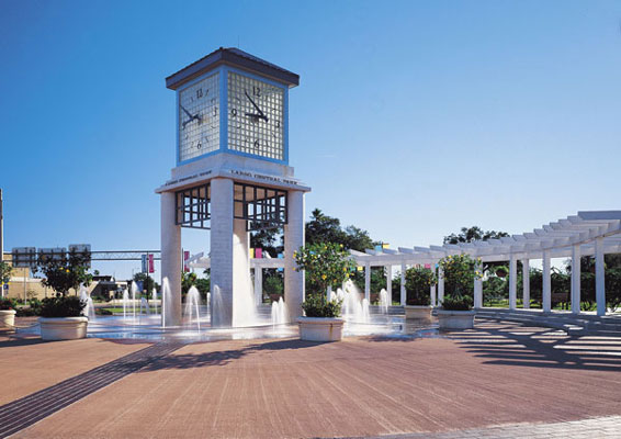 Signage - Largo Central Park, clock tower