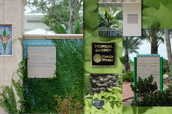 Signage - Florida Botanical Gardens in Largo, Florida
